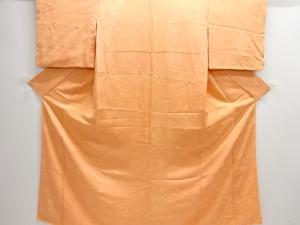 流水模様織り出し一つ紋色無地着物